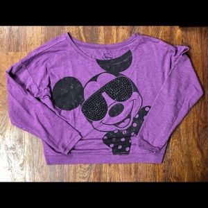 Authentic Disney crop crewneck